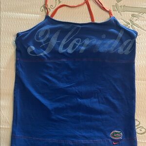 Nike Blue and Orange Florida Tank Top